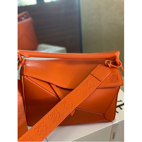 Loewe Puzzletasche Leder 1209 orange