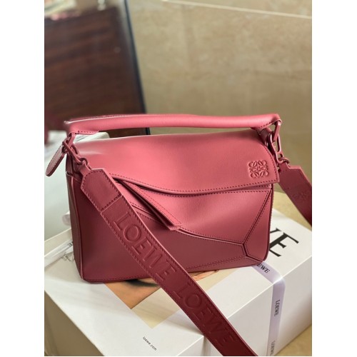 Loewe Puzzle Bag Leder 1209 rosa