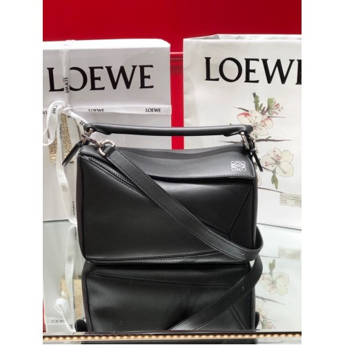 Loewe Puzzle Bag Leder 1609 schwarz