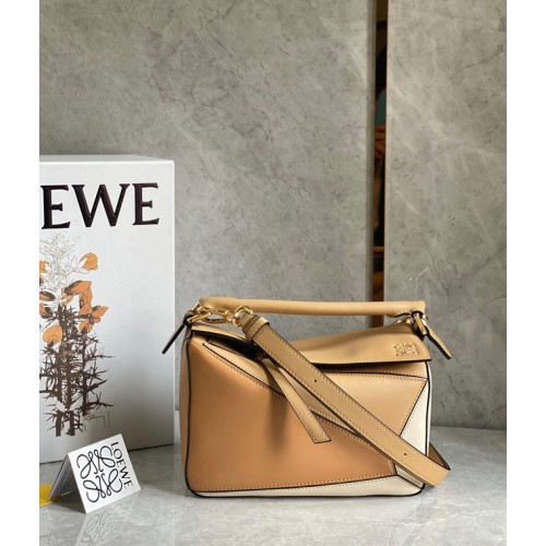Loewe Puzzle Bag Original Leder 61843 Braun&Apricot
