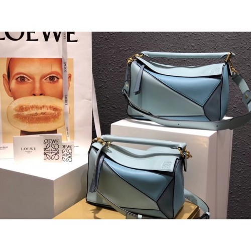 Loewe Puzzle Bag Original Leder B9124 blau