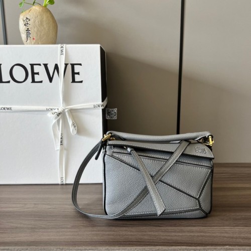 Loewe Mini Puzzle Bag Original Leder 6134 grau