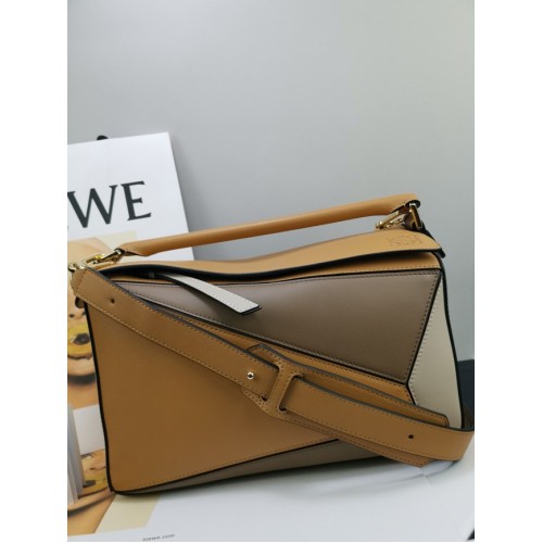 Loewe Puzzle Bag Original Leder 61842 braun&grau