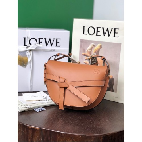 Loewe kleine Umhängetaschen Original Leder 8087 karamell