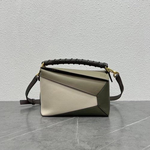 Loewe kleine Puzzletasche Original Leder A6125 grau