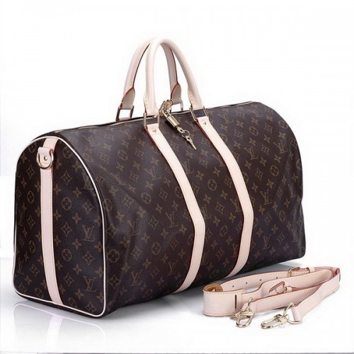 Louis Vuitton Monogram Canvas Keepall 50 mit Schulterriemen M41416