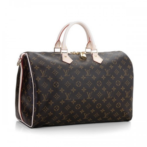 Louis Vuitton Monogram Canvas Speedy 40 mit Schultergurt M40393