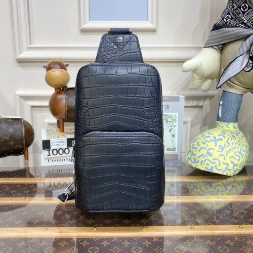 Louis Vuitton AVENUE SLING LederTASCHE N41720 schwarz