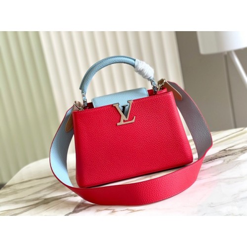 Louis Vuitton CAPUCINES BB M48865 rot&himmelblau