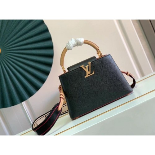 Louis Vuitton CAPUCINES BB M59266 Schwarz & Arizona Beige