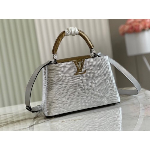 Louis Vuitton CAPUCINES BB M59266 Silber