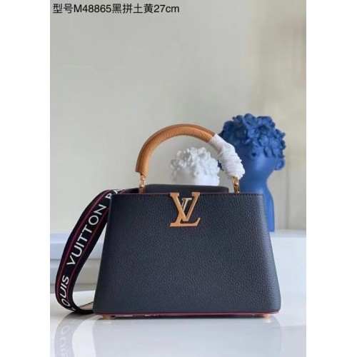 Louis Vuitton CAPUCINES Original Leder PM M48865 schwarz