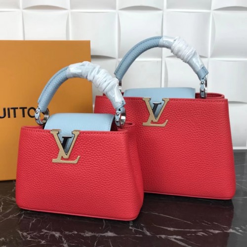 Louis Vuitton CAPUCINES PM M57519 rot&blau
