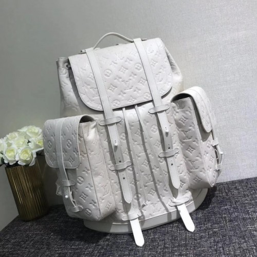 Louis Vuitton CHRISTOPHER Großer Rucksack M53285 weiß