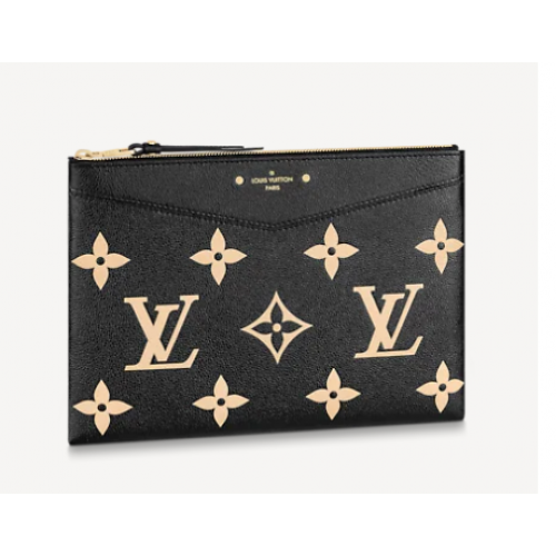 Louis Vuitton DAILY POUCH M81292 Schwarz Beige