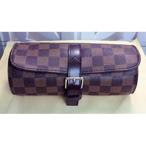 Louis Vuitton Damier Ebene Canvas 3 UHRENGEHÄUSE N41137