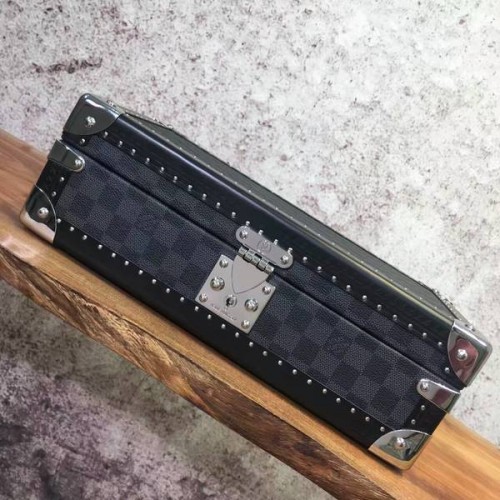 Louis Vuitton Damier Graphite Canvas Uhrenbox 40664 Schwarz