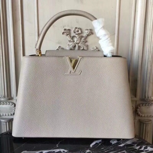 Louis Vuitton Elegante Capucines Tasche MM M41813 grau
