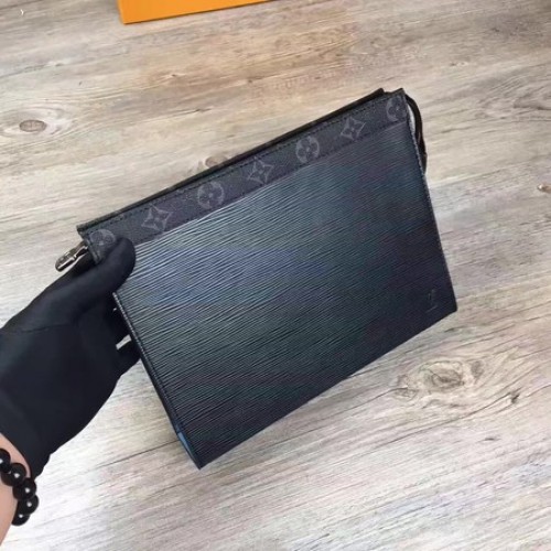 Louis Vuitton Epi Leder POCHETTE VOYAGE MM M67736 Schwarz