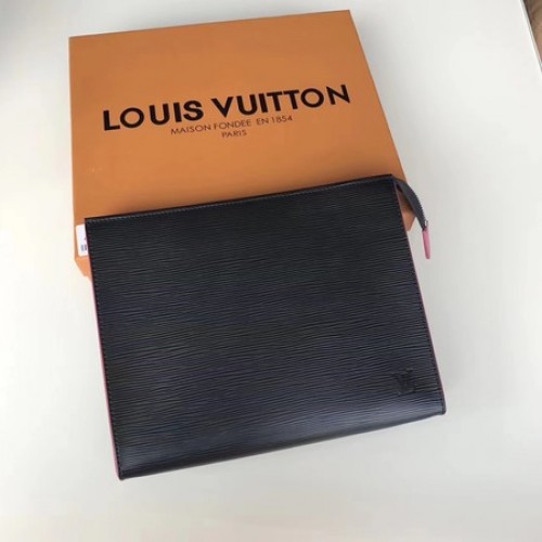 Louis Vuitton Epi Leather TOILETRY TASCHE 26 M67184 Black&Rose