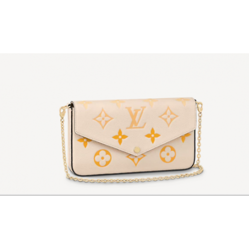 Louis Vuitton FELICIE POCHETTE M80498 Creme Safran