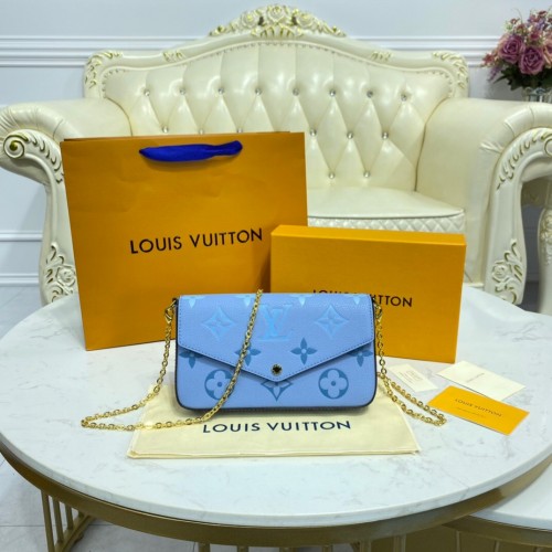 Louis Vuitton FELICIE POCHETTE M80498 Sommerblau