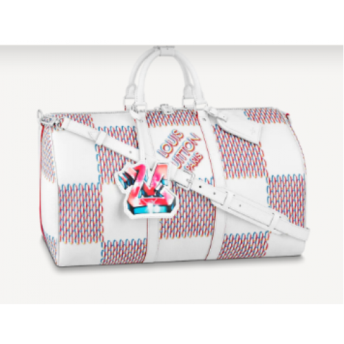 Louis Vuitton KEEPALL 50B M20563 Weiß