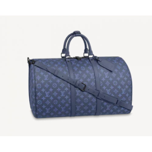 Louis Vuitton KEEPALL BANDOULIERE 50 M45731 Marineblau