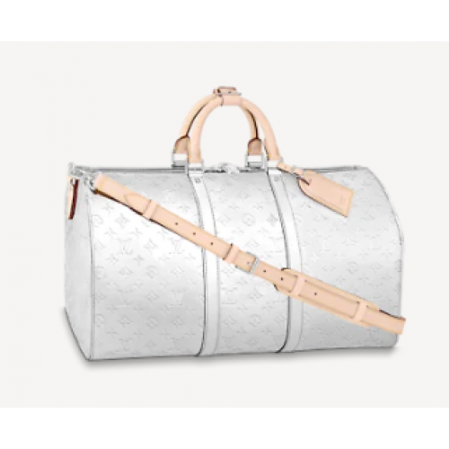 Louis Vuitton KEEPALL BANDOULIERE 50 M45886 Silber