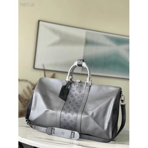 Louis Vuitton KEEPALL BANDOULIERE 50 M53766 grau