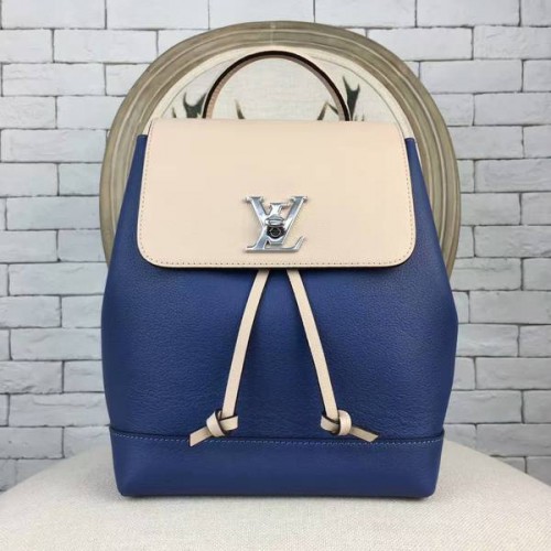 Louis Vuitton LOCKME RUCKSACK 41817 Blau&Offwhite