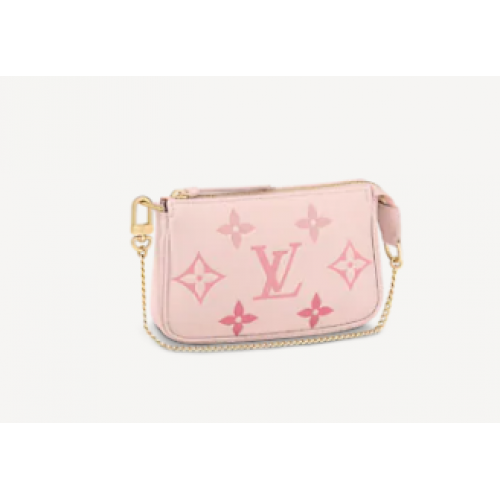 Louis Vuitton MINI POCHETTE ZUBEHÖR M80501 Bouton de Rose Pink