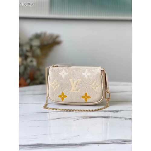 Louis Vuitton MINI POCHETTE ZUBEHÖR M80501 Safrancreme