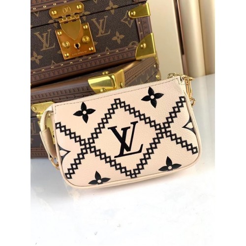 Louis Vuitton MINI POCHETTE ACCESSOIRES M81140 weiß