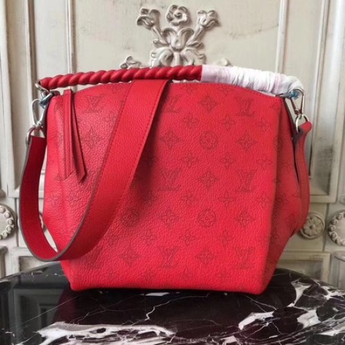 Louis Vuitton Mahina Leder BABYLONE CHAIN BB M51223 Rot