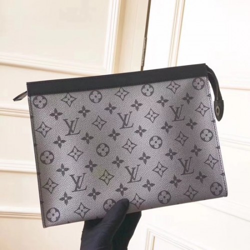 Louis Vuitton Monogram Canvas Clutch Bag POCHETTE APOLLO A61692 Silber