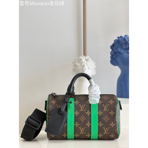 Louis Vuitton Monogram Canvas KEEPALL BANDOULIERE 25 M20900 grün
