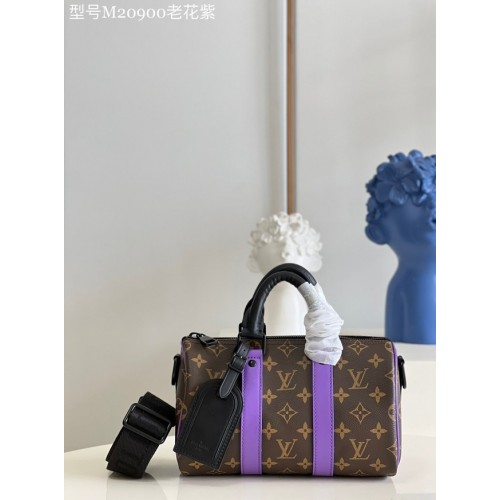 Louis Vuitton Monogram Canvas KEEPALL BANDOULIERE 25 M20900 lila
