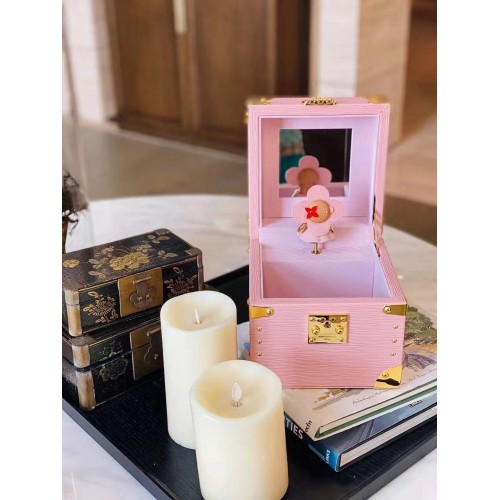 Louis Vuitton Monogram Canvas Music Jewelry Box M7896 Pink