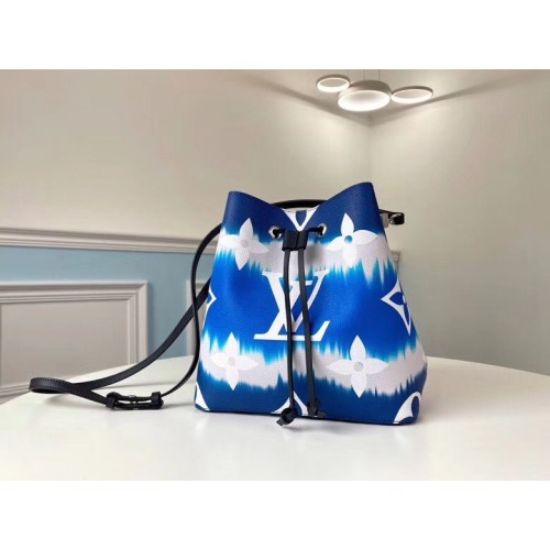Louis Vuitton Monogram Canvas Neonoe Original Leder M45126 Blau