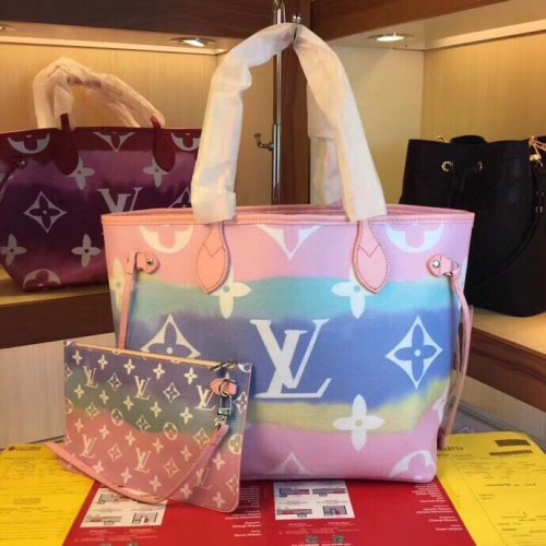 Louis Vuitton Monogram Canvas Original NEVERFULL M45128 rosa
