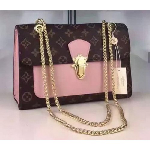 Louis Vuitton Monogram Canvas PALLAS CHAIN Tasche M41731 Pink