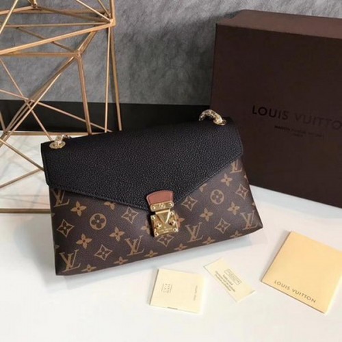 Louis Vuitton Monogram Canvas Pallas Chain Cerise M41201 Schwarz