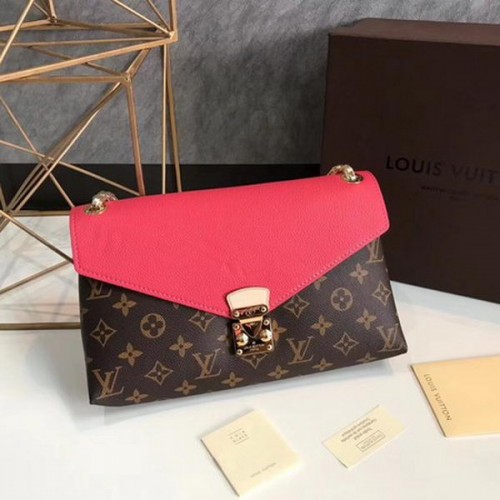 Louis Vuitton Monogram Canvas Pallas Chain Cerise M41201 Hellrot