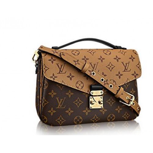 Louis Vuitton Monogram Canvas Pochette Metis Tasche 40780 Kamel