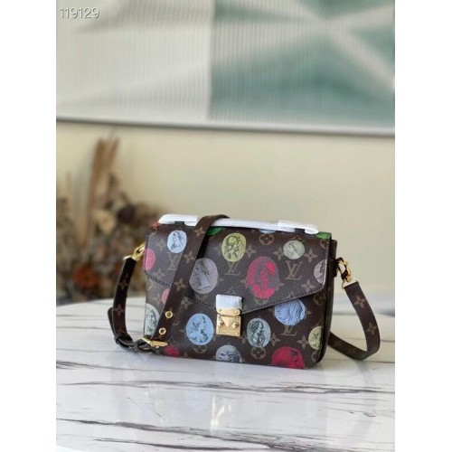 Louis Vuitton Monogram Canvas Pochette Metis Original Leder M40780 Abzeichen