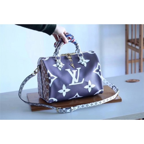 Louis Vuitton Monogram Canvas Speedy 30 M40391 dunkelblau