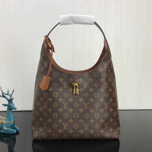 Louis Vuitton Monogram Canvas Top Handle Bag 43976 Braun