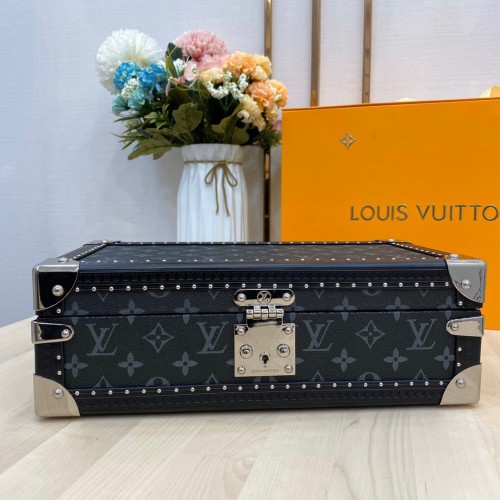 Louis Vuitton Monogram Canvas Uhrenbox 40664 Schwarz