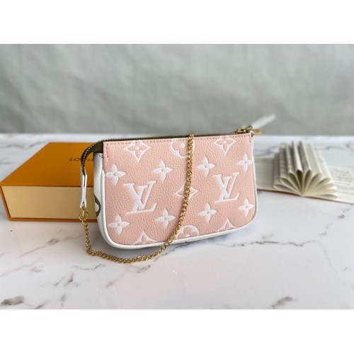 Louis Vuitton Monogram Empreinte MINI POCHETTE ACCESSOIRES M81284 Pink